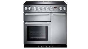 Falcon Nexus 900mm Chrome Fitting Freestanding Induction Cooker - Stainless Steel