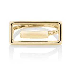 Fancy Rectangle Ring in 10ct Yellow Gold