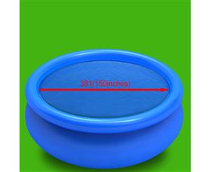 Floating Round PE Solar Pool Film 381cm Blue Bubble Padding Cover Sheet