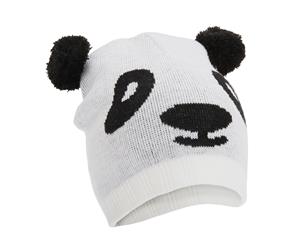 Floso Childrens/Kids Unisex Animal Design Winter Beanie Hat (Tiger Panda Bear Dog) (Panda) - HA140