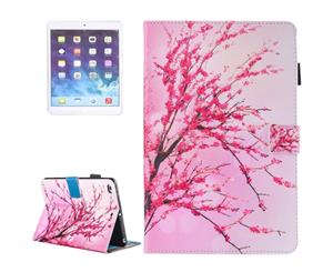 For iPad 20182017 9.7in Wallet CasePeach Blossom Durable Leather Cover