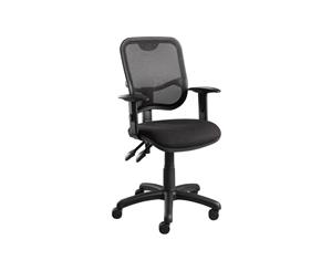 Hawk - Mesh Back Ergonomic Office Chair - black black height adjustable