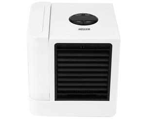 Heller 14cm Portable/Desk USB Mini Air Cooler Fan w/Ice Cube & Water Tray White