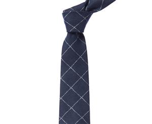 Ike Behar Grey Flannel Wool Tie