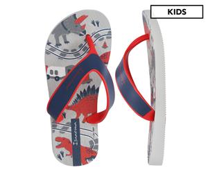Ipanema Kids' Decks Thongs - Grey/Blue/Red