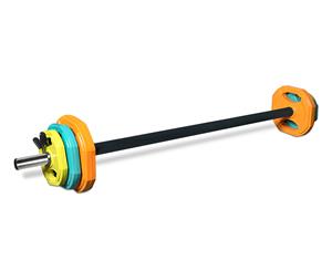 Lifespan Fitness Studio Barbell Weight Set- Multicoloured