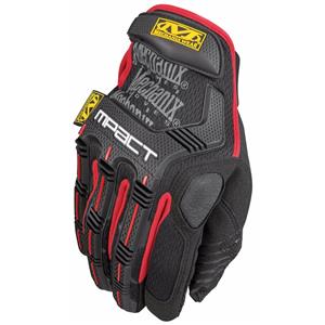 Mechanix Wear Black and Red M-Pact Gloves - Small