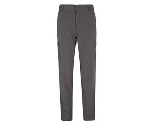 Mountain Warehouse Mens Explore Trousers Short Lenght w/ Multiple Pockets - Grey