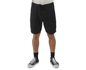 Mr Simple Men's Tanner Linen Shorts - Black