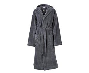 Myrtle Beach Adults Unisex Functional Hooded Bath Robe (Carbon Grey) - FU513
