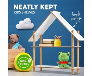 Nu Oxford Kids Cabin Rack Display Shelf Children Bookshelf 2 Tier