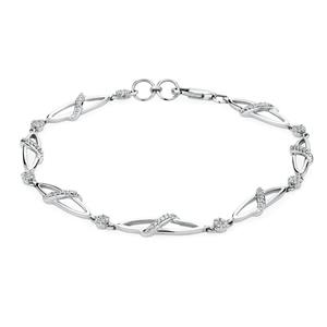 Online Exclusive - Tennis Bracelet with 0.28 Carat TW of Diamonds in 10ct White Gold