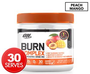 Optimum Nutrition Burn Complex Thermogenic Drink Mix Peach Mango 135g