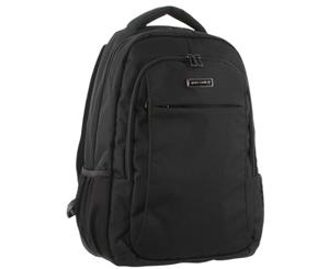 Pierre Cardin RFID Lightweight Backpack + USB Port - Black