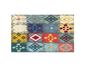 Printed Flower Doormat Rugs (50cm x 80cm )