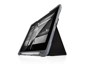 STM Dux Plus Rugged Folio Cover Case w/ Pencil Holder For iPad 6th/5th Gen 9.7" - Black