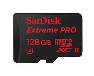 Sandisk Extreme Pro micro SDXC UHS-II 128GB Class 10 up to 275mb/swith microSD to USB 3.0 adaptor SDSQXPJ-128G