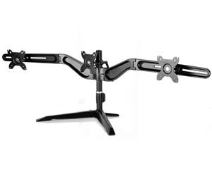 SilverStone ARM31BS Triple monitor mount desk stand / up to 24"