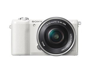 Sony Alpha A5100 Mirrorless Digital Camera Kit with 16-50mm Lens White