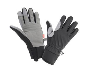 Spiro Unisex Non Slip Long Sports Gloves (Black/ Grey) - RW2859
