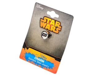 Stainless Steel Star Wars Logo Bead Charm