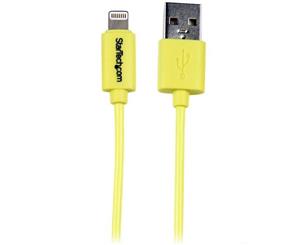 StarTech 1m Yellow Lightning to USB Cable iPhone iPod iPad