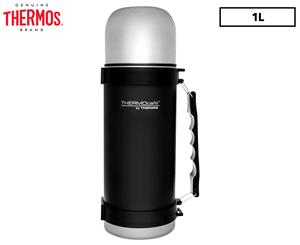 Thermos Thermocafe Stainless Steel Vacuum Insulated Flask 1.0L - Black