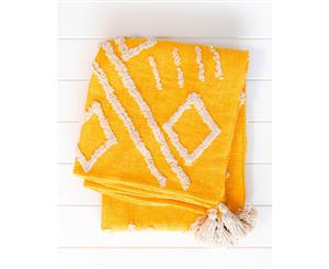 Throw Blanket - Swetha - Gold - 125x150