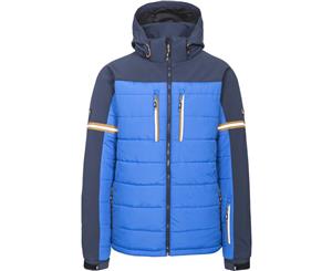 Trespass Mens Dursey Windproof Padded Hooded Full Zip Skiing Jacket - Blue