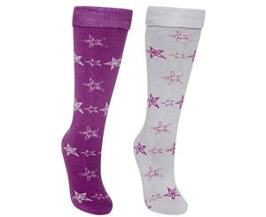 Trespass Womens/Ladies Luv Ski Socks (Purple Orchid/Grey Marl) - TP730