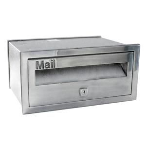 Velox 230mm Polished Silver Super Deluxe Front Open Letterbox