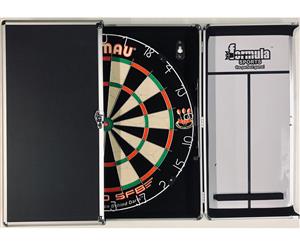 WINMAU PRO SFB Bristle Dart Board Set - Aluminium Alloy Cabinet - 6 x Darts
