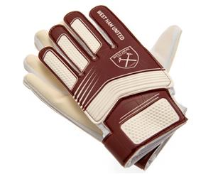 West Ham United Fc Youths Goalkeeper Gloves (Red/White) - TA3222