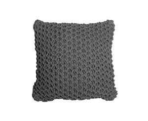 Zara Handknit Cushion 50X50Cm - Charcoal
