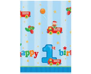 1st Birthday Party Supplies Fun at One Boy Tablecover