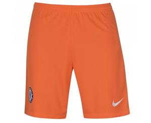 2017-2018 Chelsea Home Nike Goalkeeper Shorts (Orange) - Kids