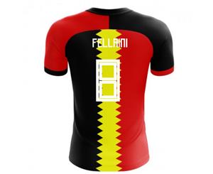 2018-2019 Belgium Flag Concept Football Shirt (Fellaini 8) - Kids