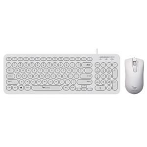ALCATROZ JELLYBEAN U2000 (White) Wired Keyboard Optical Mouse Combo