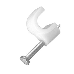 Antsig 6mm White Cable Clips - 30 Pack