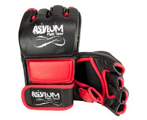 Asylum Medium MMA Glove Fitness Fighter Boxing Equipment Fight Training Gear Red