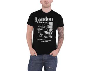 Bob Dylan T Shirt Scraps Logo Official Mens - Black