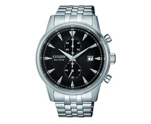 Citizen Mens Eco Drive Chronograph Watch CA7001-87E Stainless Steel 3 HandsChronographDateEco-DriveMulti Dial 4974374278296