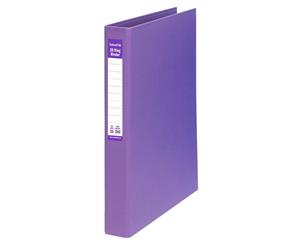 ColourHide A4 25mm 200 Sheets 2D Ring Binder Paper/File Organiser Holder Purple