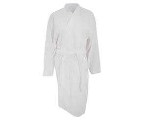 Comfy Unisex Co Bath Robe / Loungewear (White) - RW2637