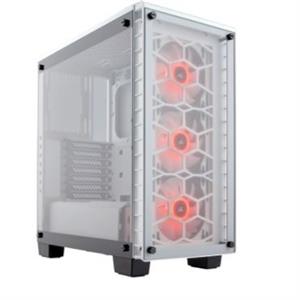 Corsair Crystal Series 460X RGB White (CC-9011129-WW) Mid Tower Case with Tempered Glass RGB Fan