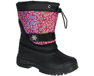 Cotswold Girls Icicle Durable Lightweight Winter Snow Boots - Pink