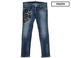 DSQUARED2 Kids' Decorated Jeans - Blue