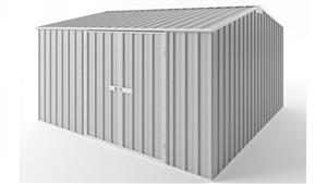 EasyShed D3838 Tall Gable Roof Garden Shed - Zincalume