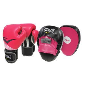 Everlast Boxing Glove and Mitt Combo Pink 10oz