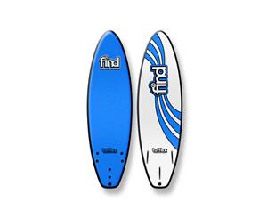 FIND 6Ɔ" Tufflex Thruster Soft Surfboard - Blue